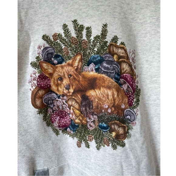 Champion Hooded Sweatshirt Fox Animal , Size Medium - Picture 2 of 14